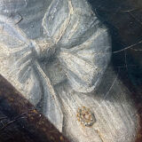 Painting "Portrait of a nobleman with a bow tie" XIX° HST (for restoration)