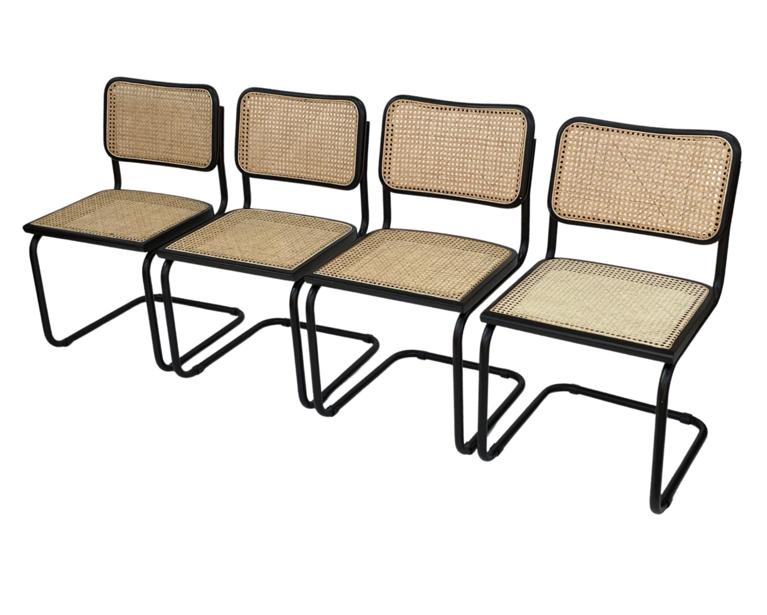 Cesca design chair b32 model in black set of four