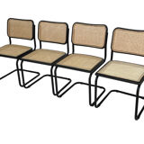 Cesca design chair b32 model in black set of four