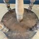 Antique turned wooden piano stool