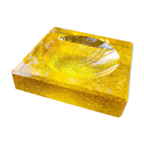 Empty yellow crystal pocket
