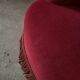 Napoleon III crapaud armchair in deep burgundy velvet