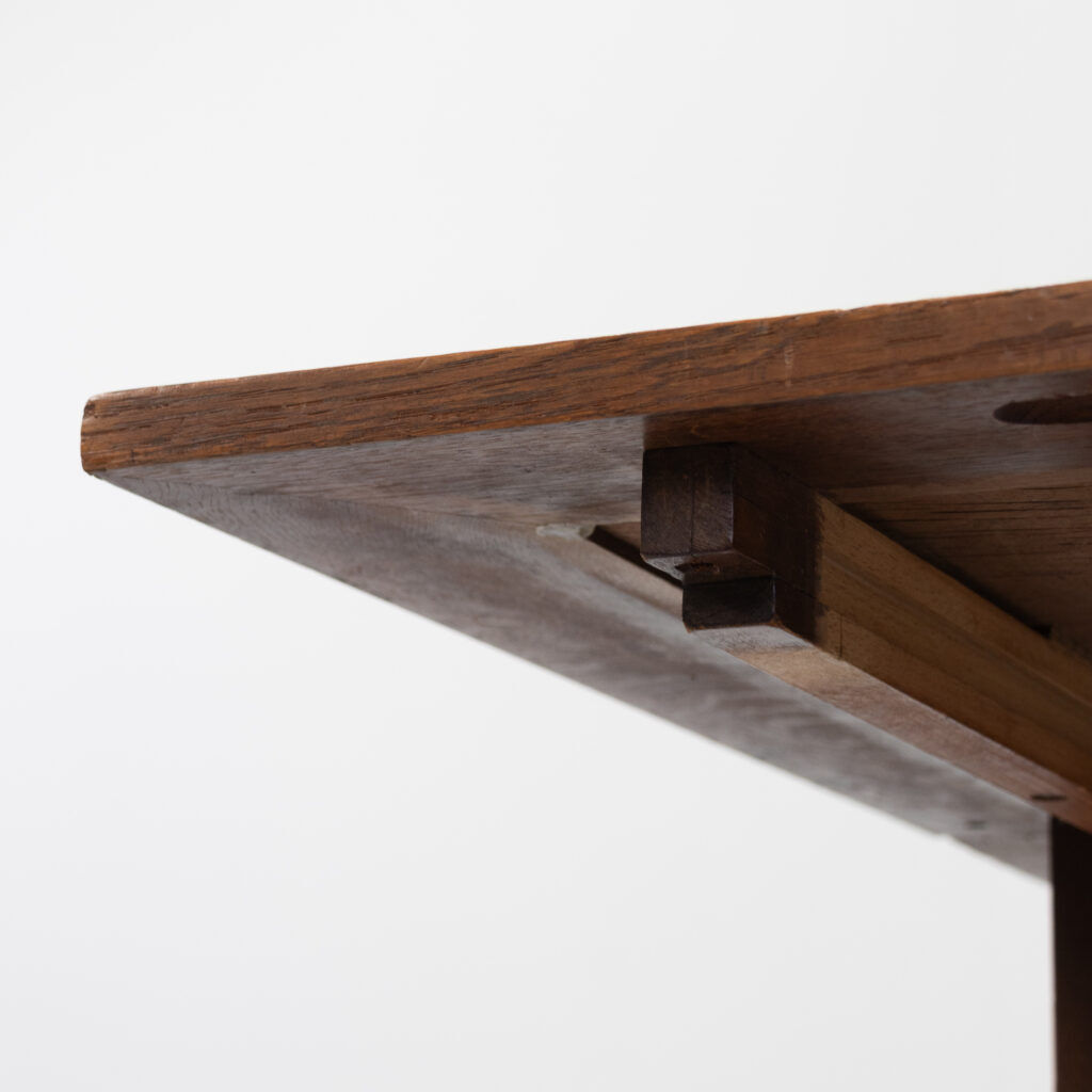 Table à manger Art Déco néerlandaise extensible des années 1920