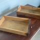 Office 2 drawers in solid wood turned legs year 1900