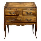 Louis XV style chest of drawers in solid walnut circa 1920-1940