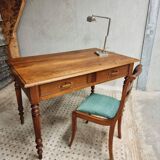 Antique table desk table dining table walnut 72x120 cm