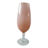 Italian vase pink blown glass