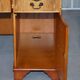 Vintage satin wood partner desk with leather top.