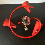 Red vintage wall lamp or ceiling lamp