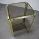 Mid-Century Brass and Smoked Glass Tea Table, 1970s, Germany