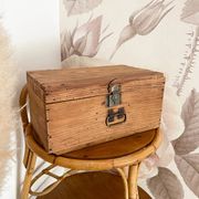 Antique solid pine chest - 41 x 25 x 20