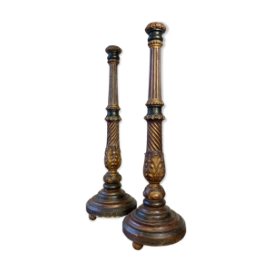 Paire de pique-cierge Louis XVI