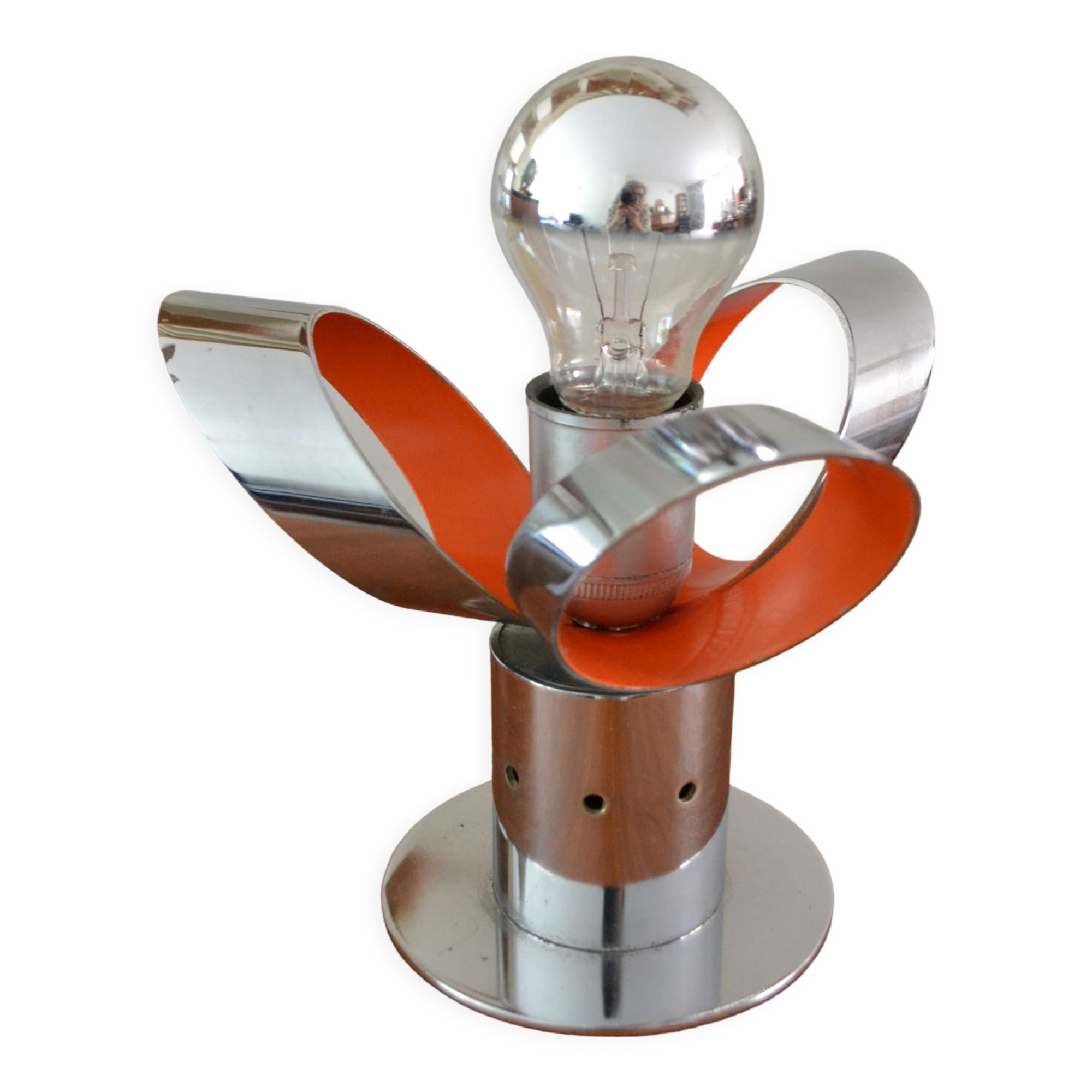 Raak flower lamp chromed metal