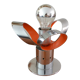 Lampe Raak fleur métal chromé