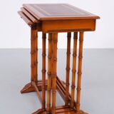 English Cherrywood Nesting Tables from Heldense, 1978, Set of 3