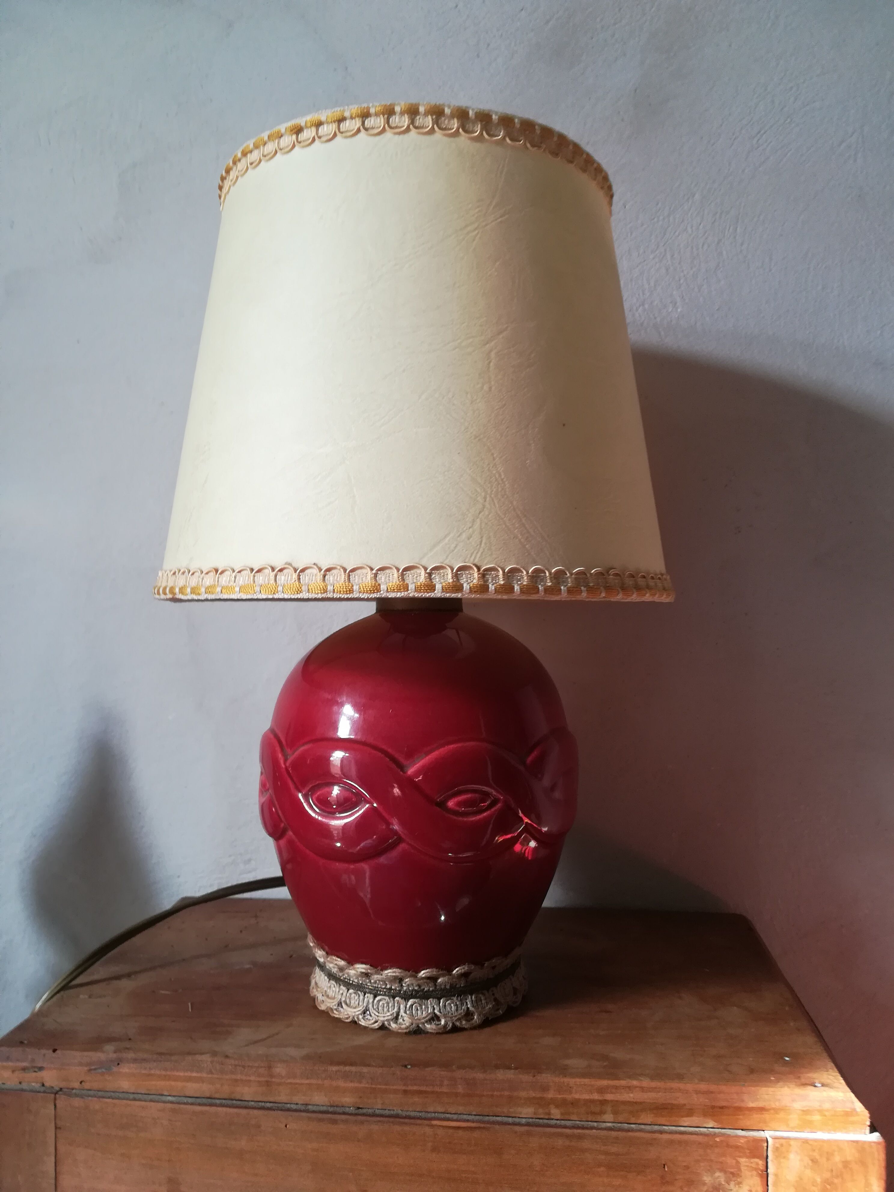 Bohemian lamp in earthenware
