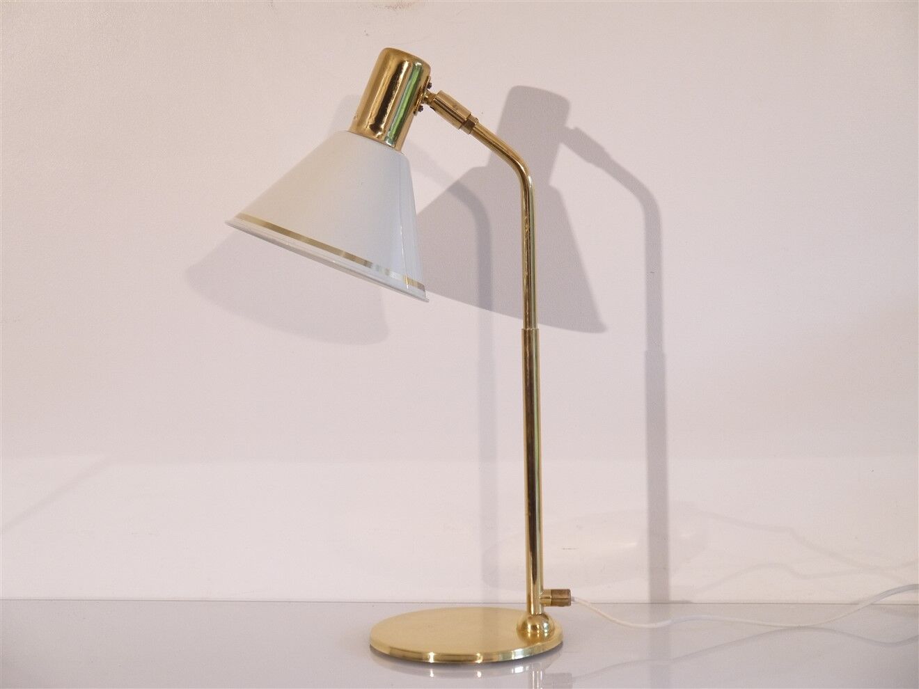 Vintage Scandinavian brass lamp 1970