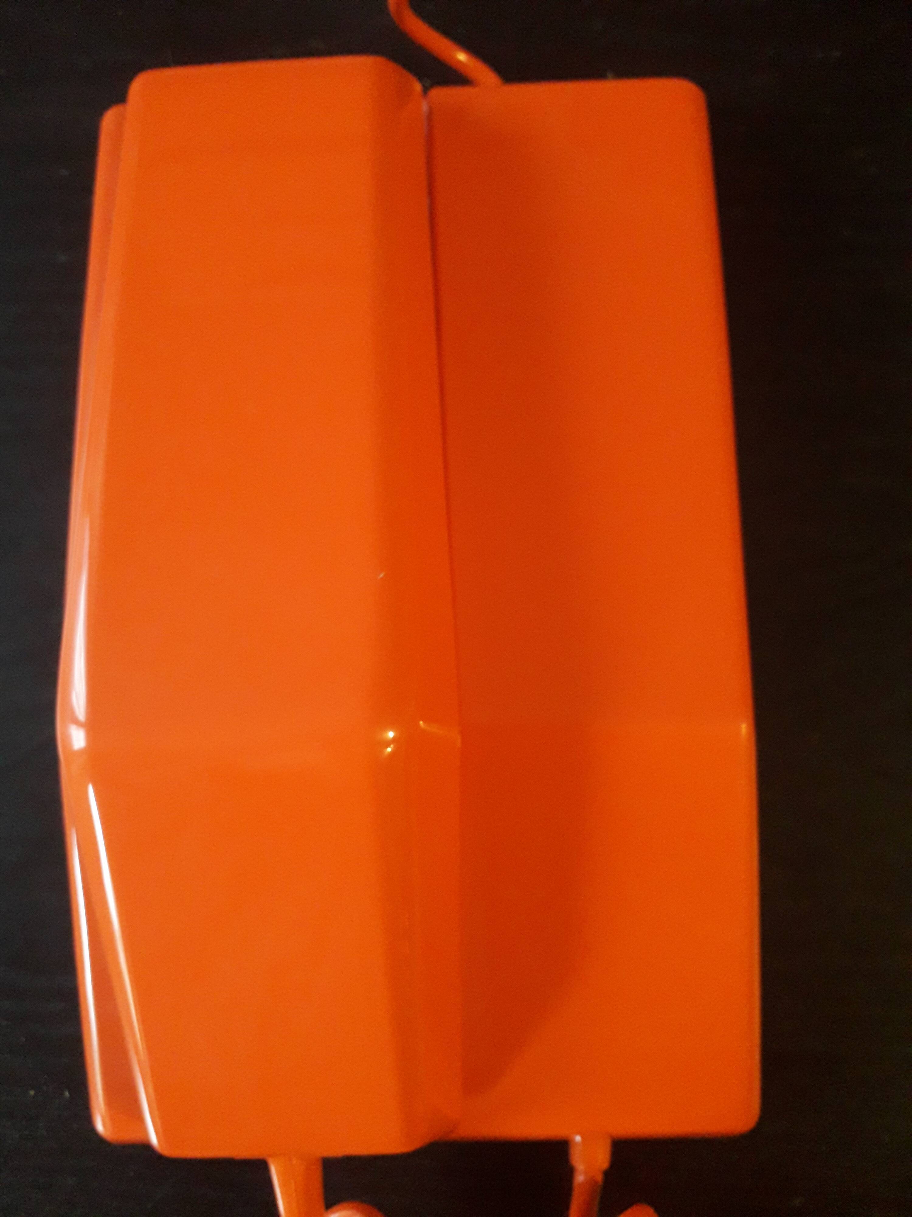 Orange phone Contempra vintage NEW with dial