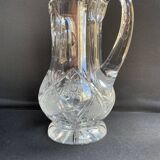 Bohemian - Water broc or orangeade (1) - Crystal blown and cut