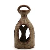 Stoneware ceramic lantern candle holder, 1960s