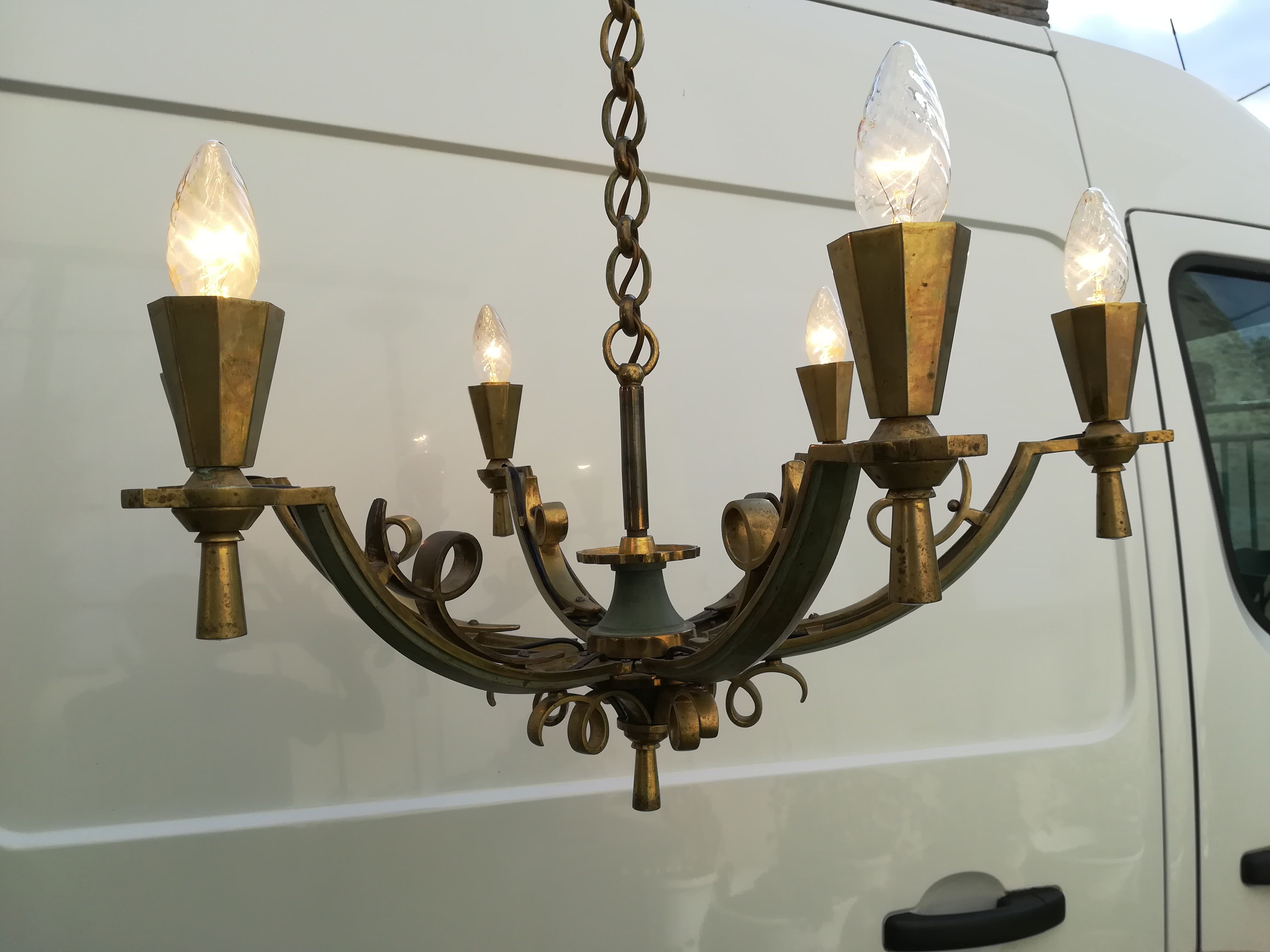 Bronze chandelier