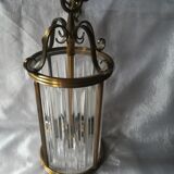 Bronze and crystal lantern