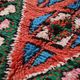 Red Vintage Moroccan rug 186 x 362 cm - Berber Wool Rug - Handmade Rug Boho