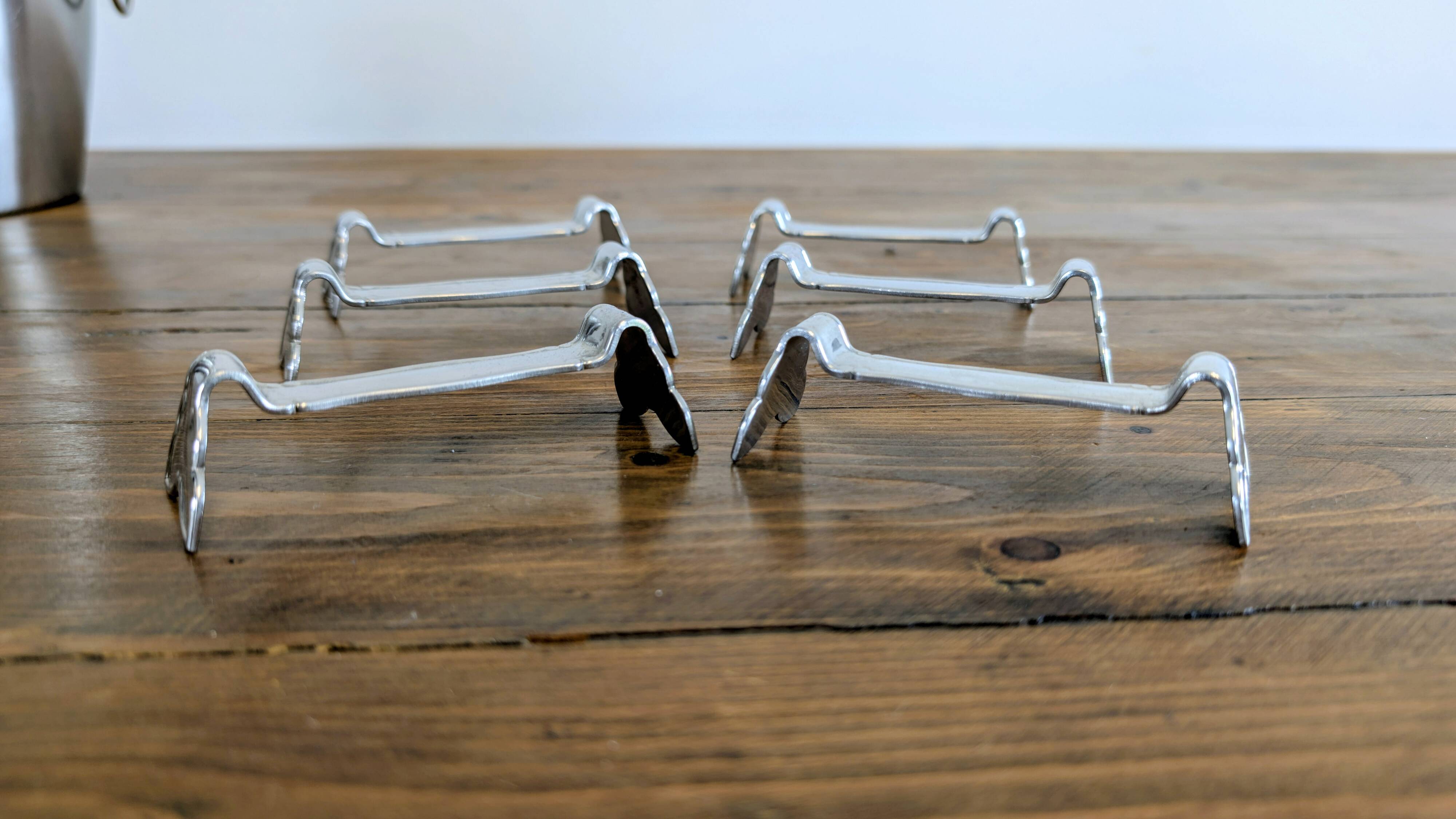 Jean Couzon knife rests – set of 6 – elegant design – vintage silver