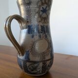 Large glazed stoneware pitcher by J.C. Courjault Kéraluc