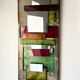 Large metal "polychrome" mirror — 1970s