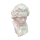 Men's bust in plaster original white