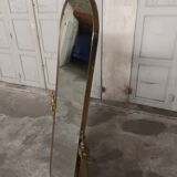 Psyche mirror in vintage gilded bronze