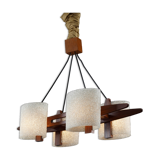 Scandinavian suspension in teak and granite perplex