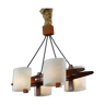 Scandinavian suspension in teak and granite perplex