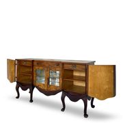 Buffet en noyer burr italien, années 1930.
