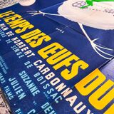 Authentic movie poster from 1958 "The Time of the Hard-boiled Eggs"