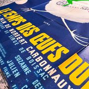 Afiche de cinéma authentique de 1958 "Le temps des Oeufs Durs"
