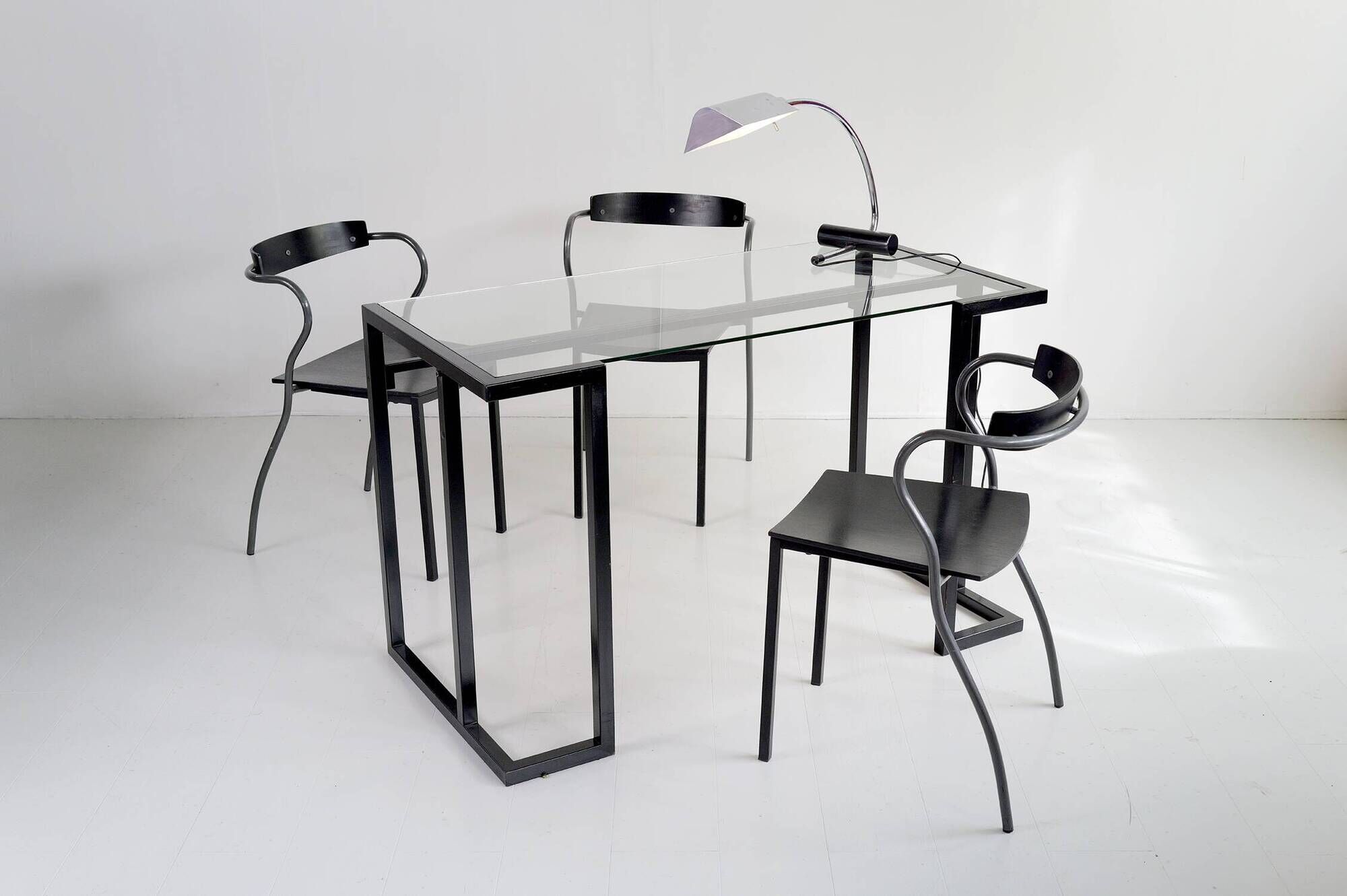 Pascal Mourgue, set of 3 Artelano chairs, 1980