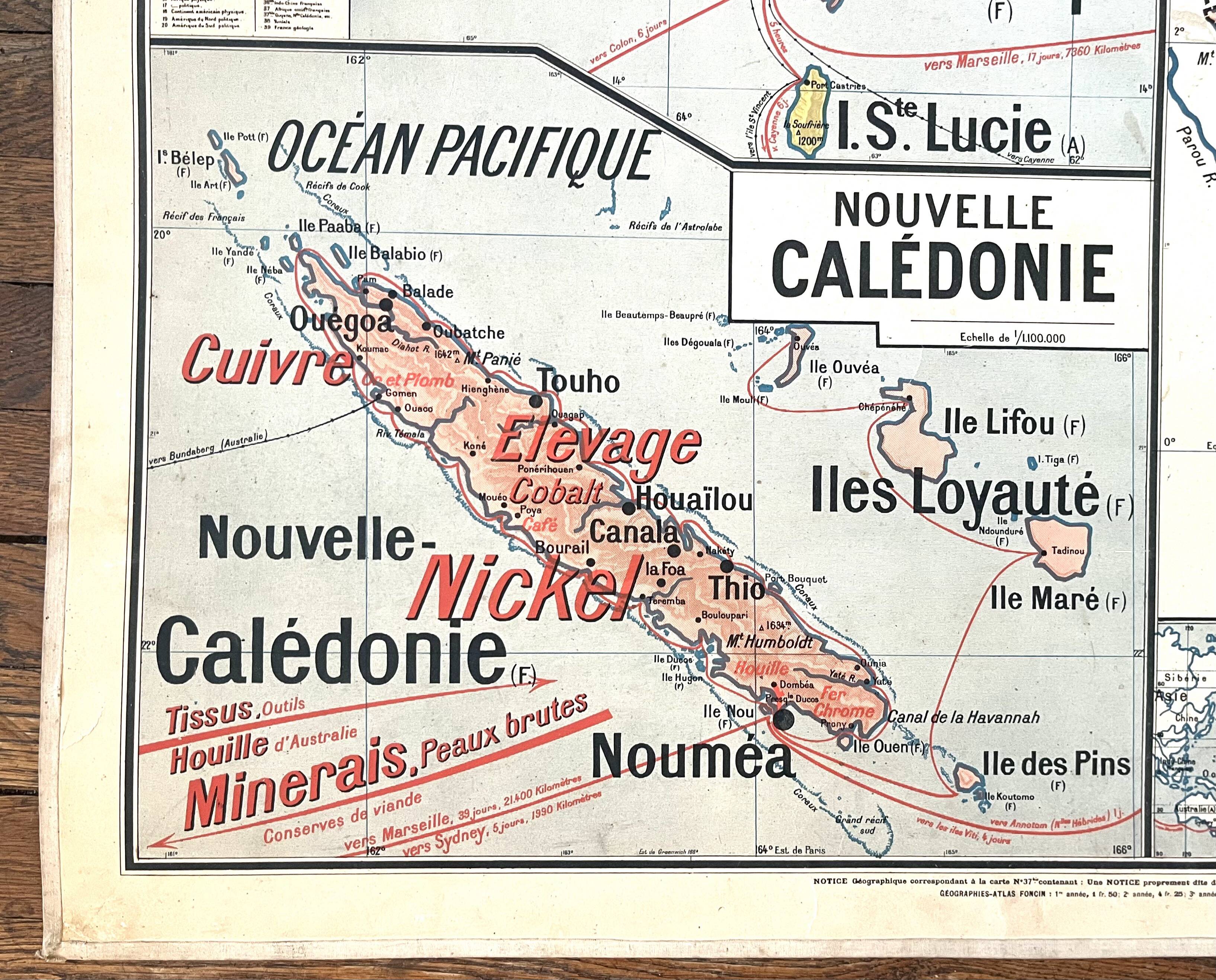 Old school map Vidal-Lablache 37, T10, 1914 - West Africa