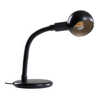 Matt Black Table Lamp with Spherical Hood