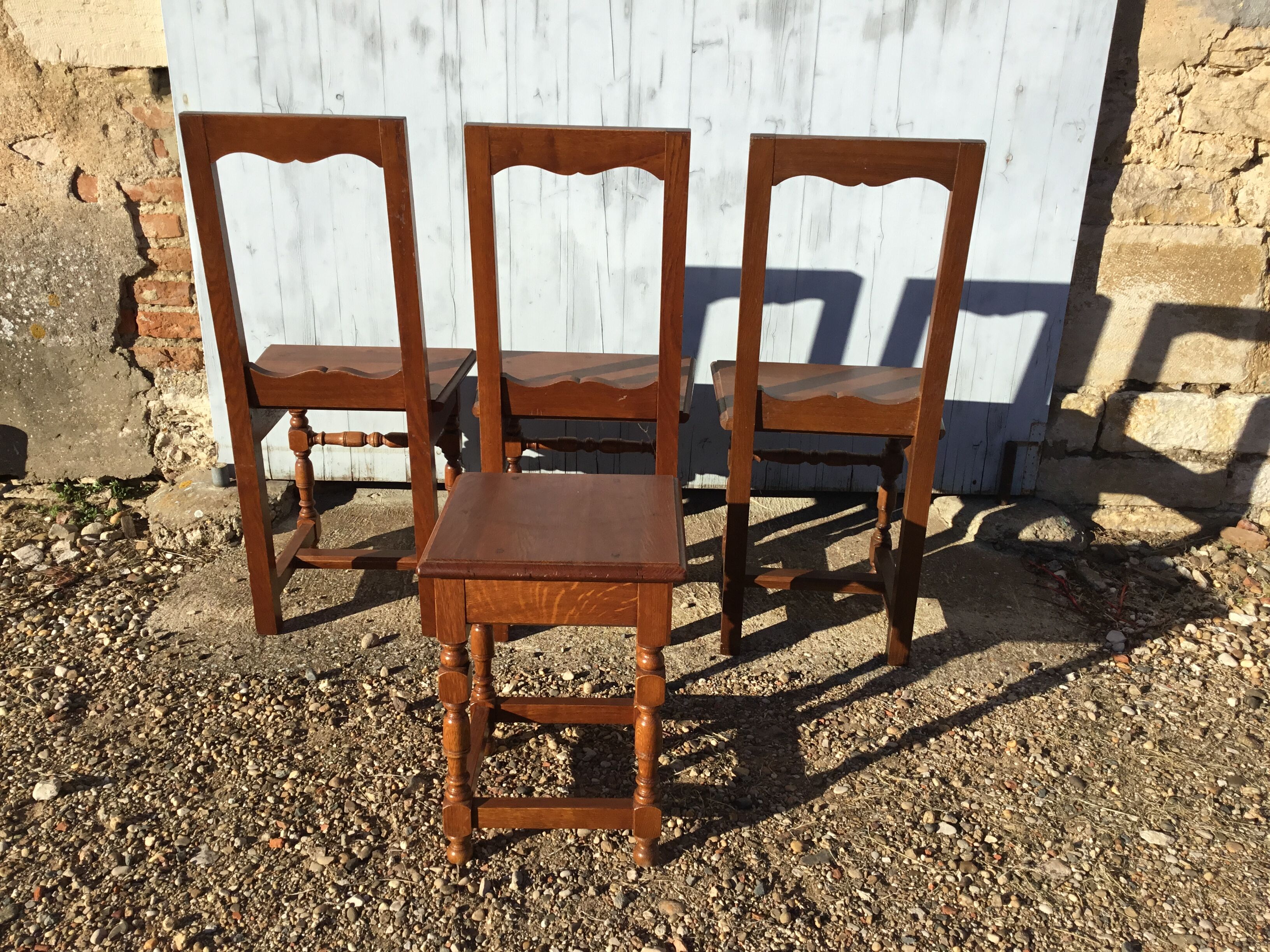 3 chairs lorraine + bench