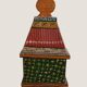 Indian temple made of hand-painted wood