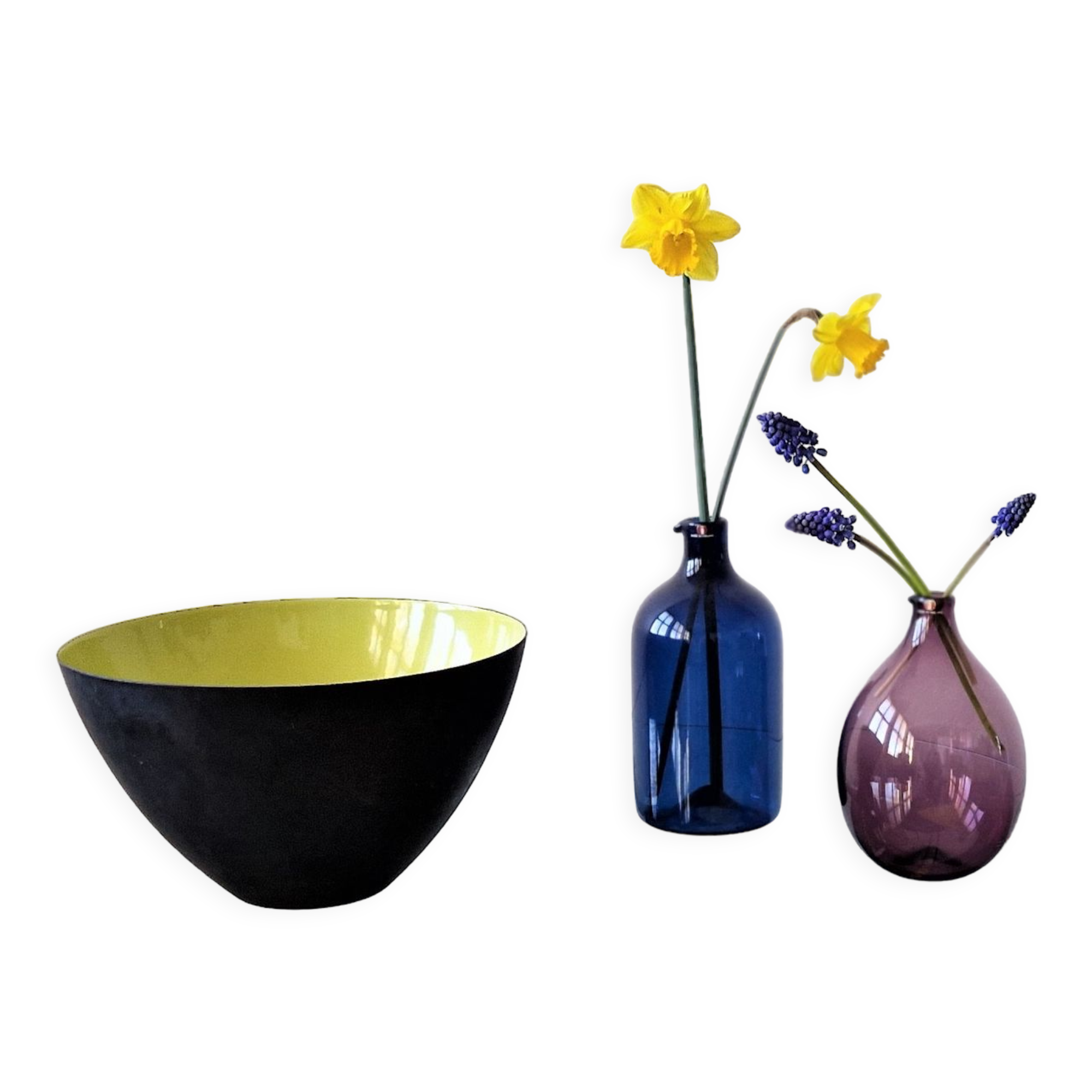 Purple Glass I-401 Bird Bottle or Vase by Timo Sarpaneva for Iittala, Finland, 1956