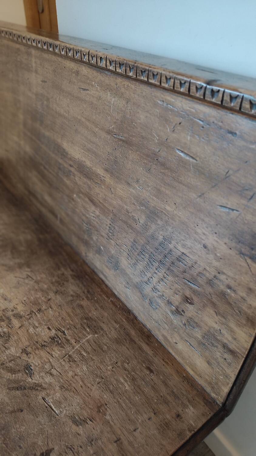 Antique solid wood bench