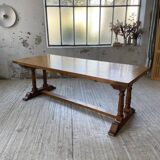 3m oak table from 1950 with its extensions