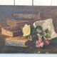 Still Life with Oil on Canvas Books XIXth