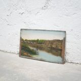Tableau ancien peinture sur impression