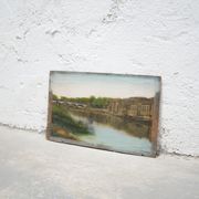 Old painting on print