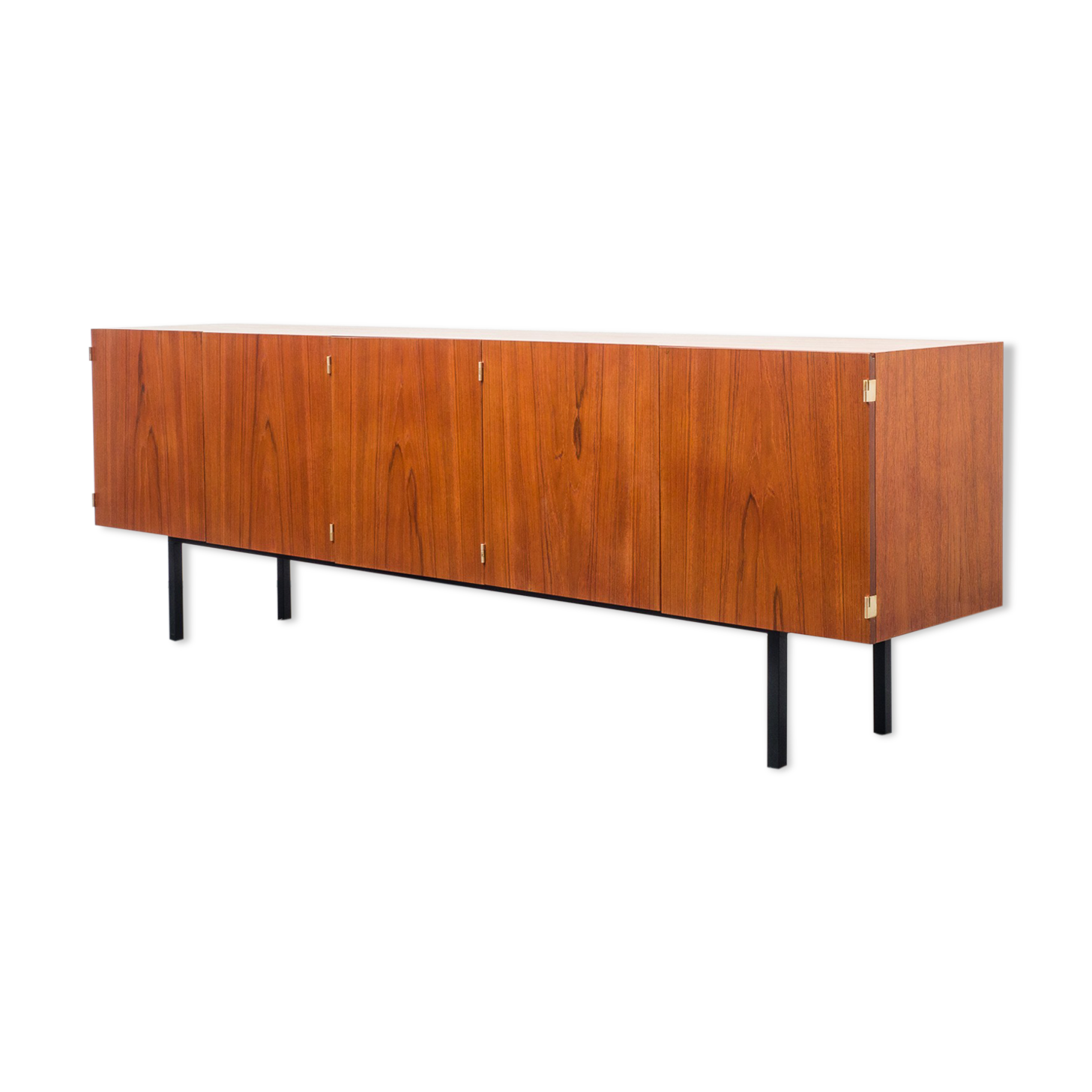 Large minimalist thread, 60s, teak, restored