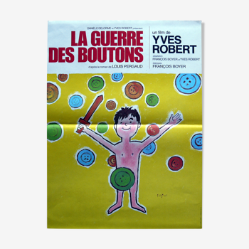 Original cinema poster "the war of boutons" yves robert